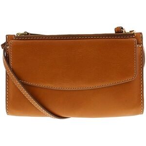 Fossil Elegant Tan Leather Crossbody Bag